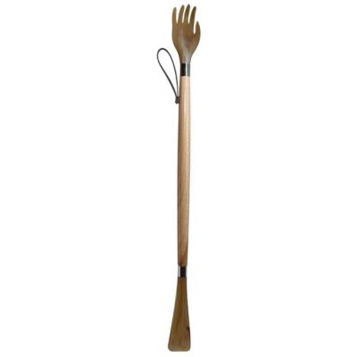 CALZADOR RASCADOR MANO MADERA NATURAL