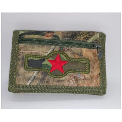 CARTERA TEXTIL MILITAR CON CADENA MOD  SURTIDOS