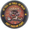 CHAPA PARED 40 CM  GARAGE MOTO ROJA