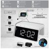 DESPERTADOR 9 LUCES LED NOCTURNAS CARGADOR