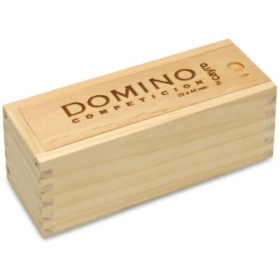 DOMINO COMPETICION 22X44 MM  CAJA MADERA NATURAL