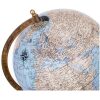 GLOBO TERRAQUEO CELESTE BASE MADERA