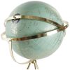 GLOBO TERRAQUEO VERDE 63 CM  TRIPODE DORADO