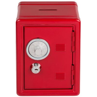 HUCHA CAJA FUERTE 16 CM  4 COL