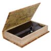 HUCHA CAJA FUERTE 24X16 MAPA MUNDI MARRON/BEIG