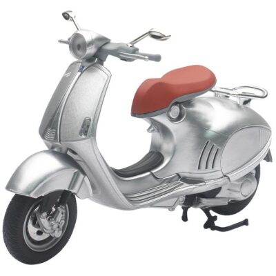 MOTO VESPA ORIGINAL 946 PLATEADA ESCALA 1 12