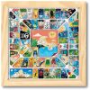PARCHIS OCA 44x44 4 JUGADORES CRISTAL MARCO MADERA