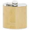 PETACA ACERO INOX  BAMBU 170 ml