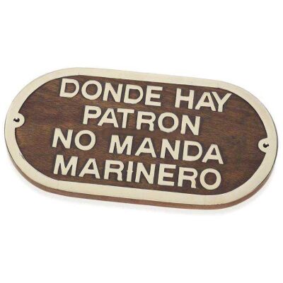 PLACA NAUTICA  DONDE HAY PATRON