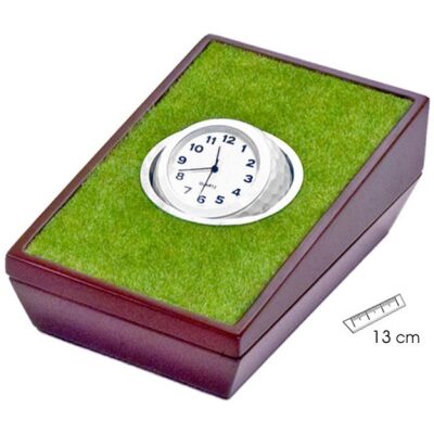 RELOJ MESA BOLA GOLF CAJA GUARDA CLIP