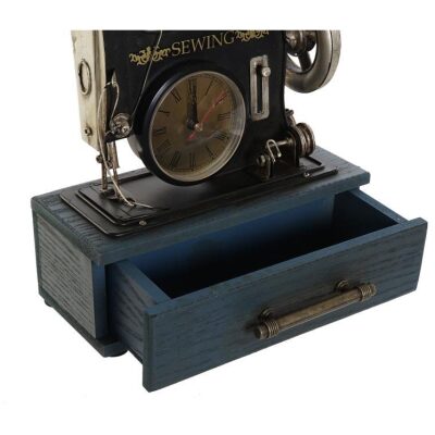 RELOJ MESA MAQUINA DE COSER CON CAJON 2 COL