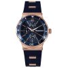 RELOJ NECKMARINE CAUCHO AZUL ACERO ROSADO