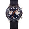 RELOJ NECKMARINE VINTAGE CAUCHO AZUL AGUJAS NARANJ