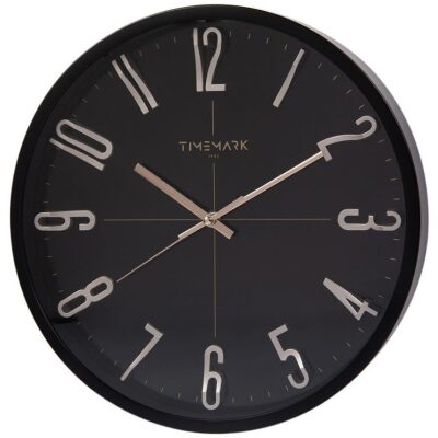 RELOJ PARED 24 CM  Nº RELIEVE NEGRO