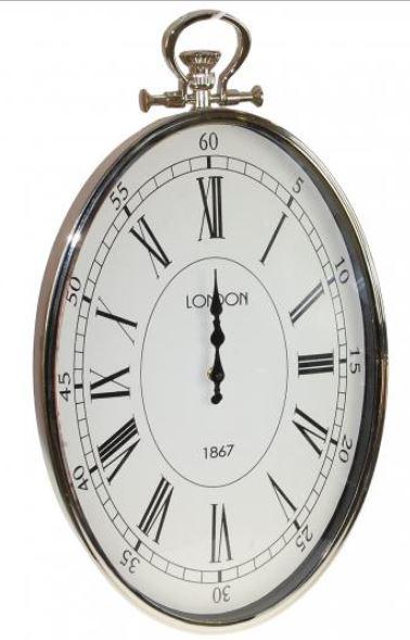 RELOJ PARED METAL OVALADO VERTICAL ARGOLLA Heracles