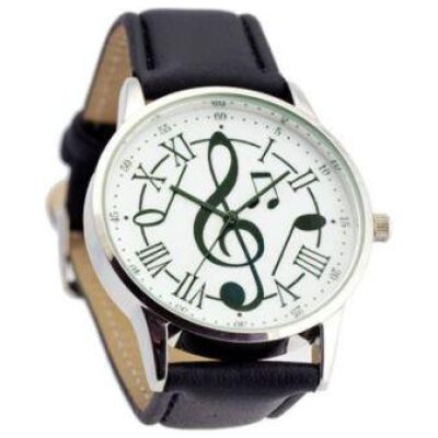 RELOJ PULSERA CLAVE SOL ESF  BLANCA