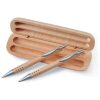 SET BOLIGRAFO PORTAMINAS MADERA DEMOIN