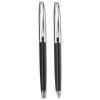 SET DE BOLIGRAFO Y ROLLER FORRADO EN SIMIL PIEL