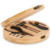 SET HERRAMIENTAS 15 PIEZAS CAJA DE MADERA REDONDA