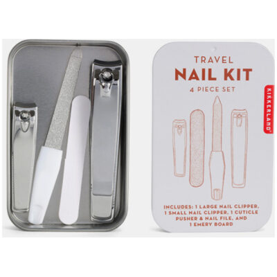 SET MANICURA 4 PZAS  KIT LATA VIAJE