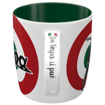 TAZA VESPA INT  VERDE ITALIA CASICA