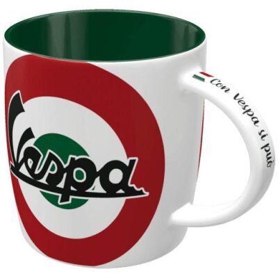 TAZA VESPA INT  VERDE ITALIA CASICA