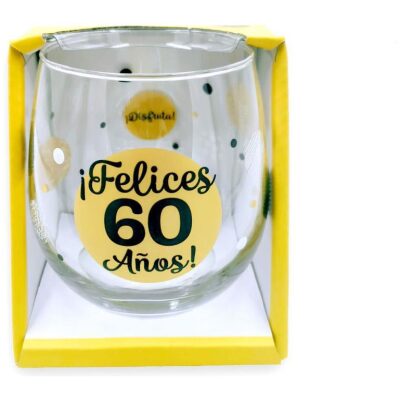 VASO CRISTAL 60 AÑOS