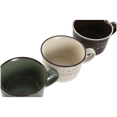 TAZA MINI CAFE EN RELIEVE COL  SURTIDOS