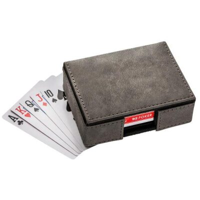 CAJA CON BARAJA DE CARTAS POCKER SIMIL