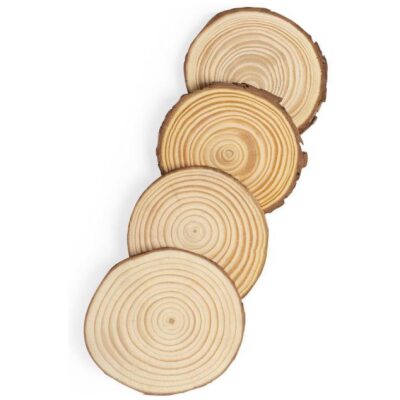 POSAVASOS RUSTICO MADERA PINO 4 PZA