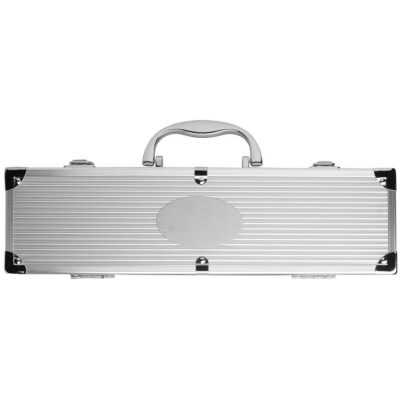 SET BARBACOP EN ESTUCHE DE ALUMINIO