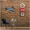 CHAPA PARED SURTIDOR RETRO CON MOTO
