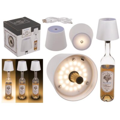 LAMPARA PARA BOTELLAS BLANCA LUZ LED 3 INTENS