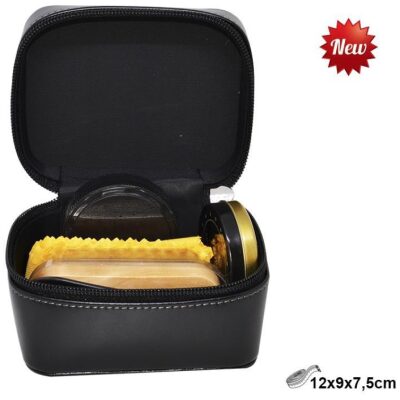  LIMPIA CALZADO ESTUCHE CUADRADO NEGRO