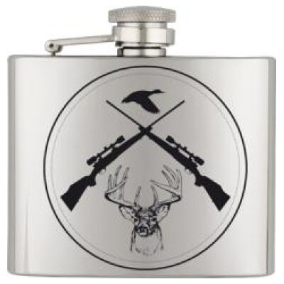 PETACA INOX  CAZA 4 OZ 
