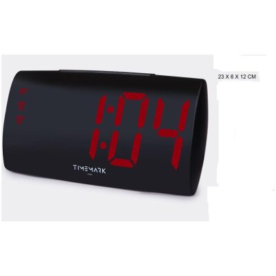 RADIO RELOJ DESP  NEGRO 3 Nº ROJO GRANDES 