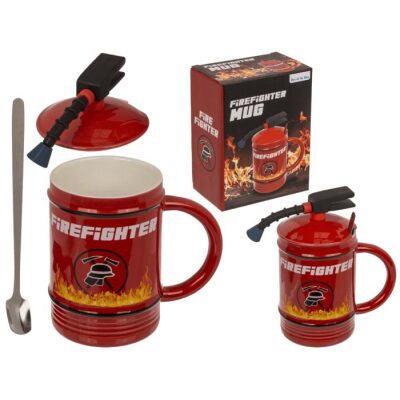TAZA CERAMICA BOMBERO 450 ml 