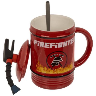 TAZA CERAMICA BOMBERO 450 ml