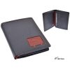 CARTERA JAGUAR AZUL PARCHE ROJO CLASICA RFID