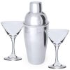 COCKTELERA   2 COPAS CRISTAL