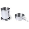 VASO PLEGABLE ACERON INOX  CON MOSQUETON 22 cl