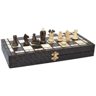 AJEDREZ PLEGABLE ROYAL 36X36 MADERA MARRON