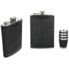 PETACA 4 VASITOS EMBUDO MARRON RELIEVE