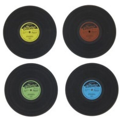 POSAVASOS DISCOS VINILO SILICONA