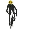 PUNTO LECTURA CICLISTA CASCO AMARILLO