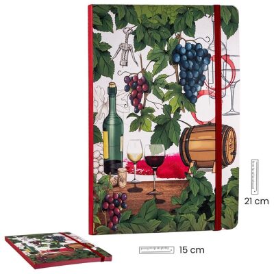 AGENDA BORDE ROJO A5 MOT  VINO