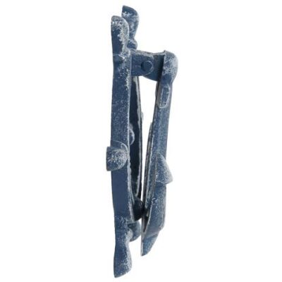 LLAMADOR PUERTA ANCLA TIMON HIERRO COLADO AZUL