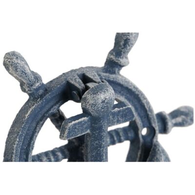LLAMADOR PUERTA ANCLA TIMON HIERRO COLADO AZUL