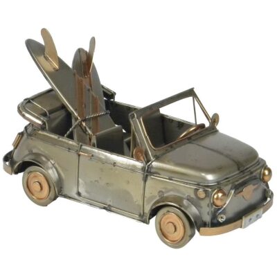 METAL COCHE DESCAPOTABLE CON TABLAS SURF ENVEJECID