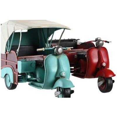 METAL MOTO VESPA CON CARRO DE CAPOTA COL  SURTIDOS